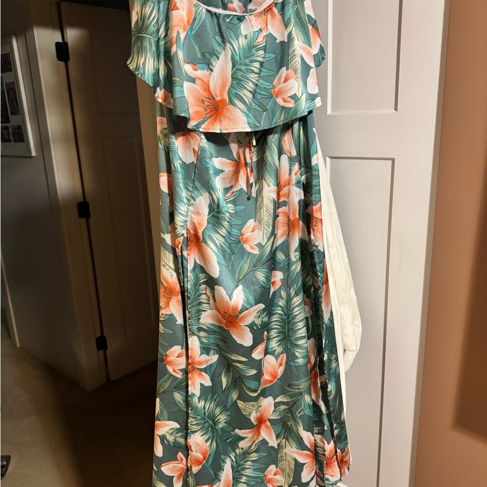 Floral tropical Maxi Dress